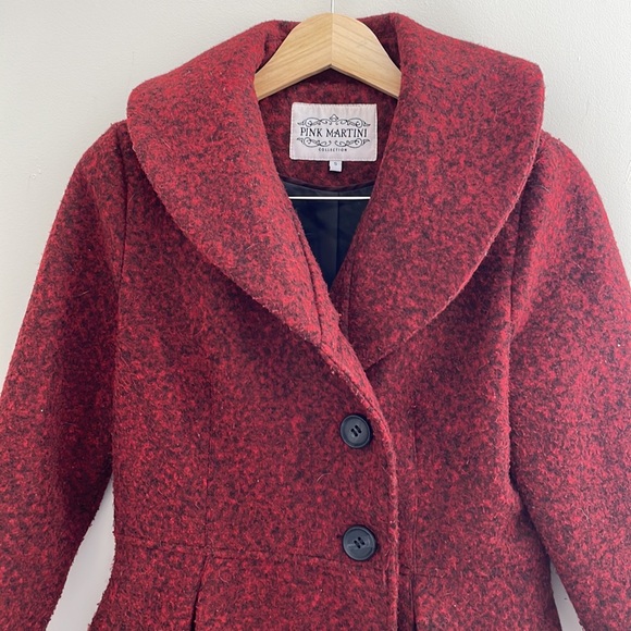 Pink Martini Red Coat Size Small - Picture 2 of 8